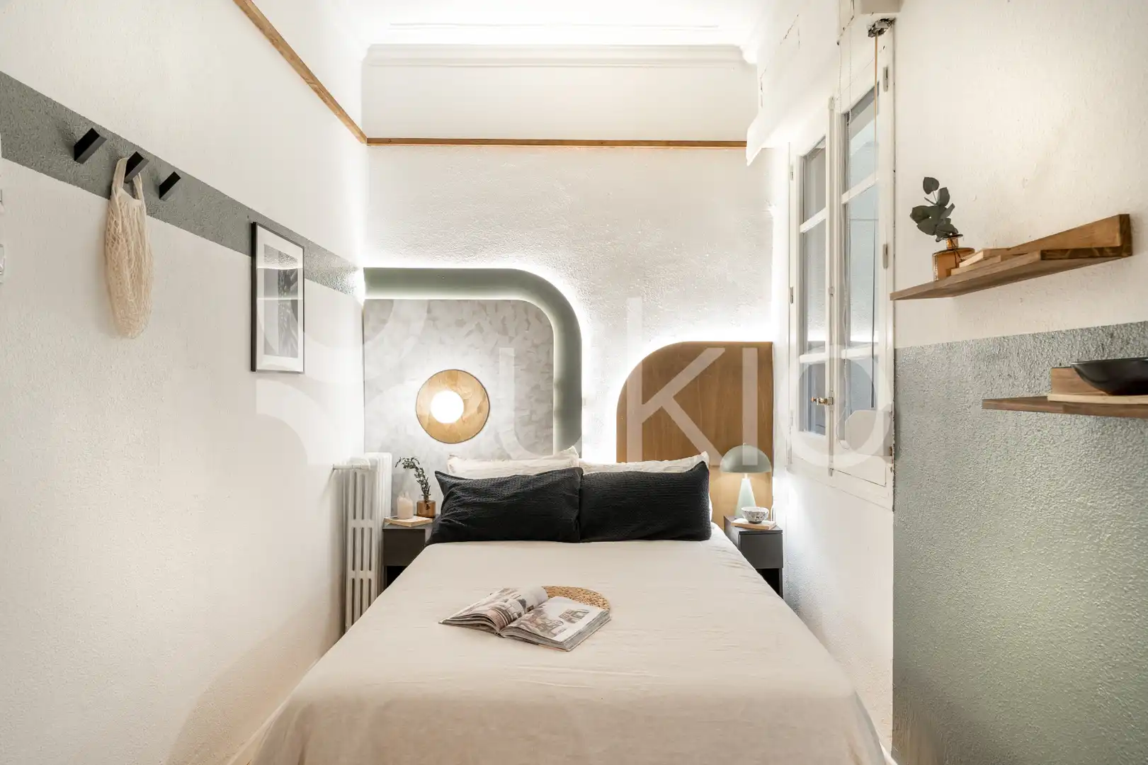 Habitación de Apartamento de alquiler en Madrid con Aire acondicionado, Calefacción y Amueblado
