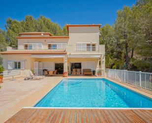 Swimming pool of Country house for sale in Calpe / Calp  with Air Conditioner, Terrace and Swimming Pool