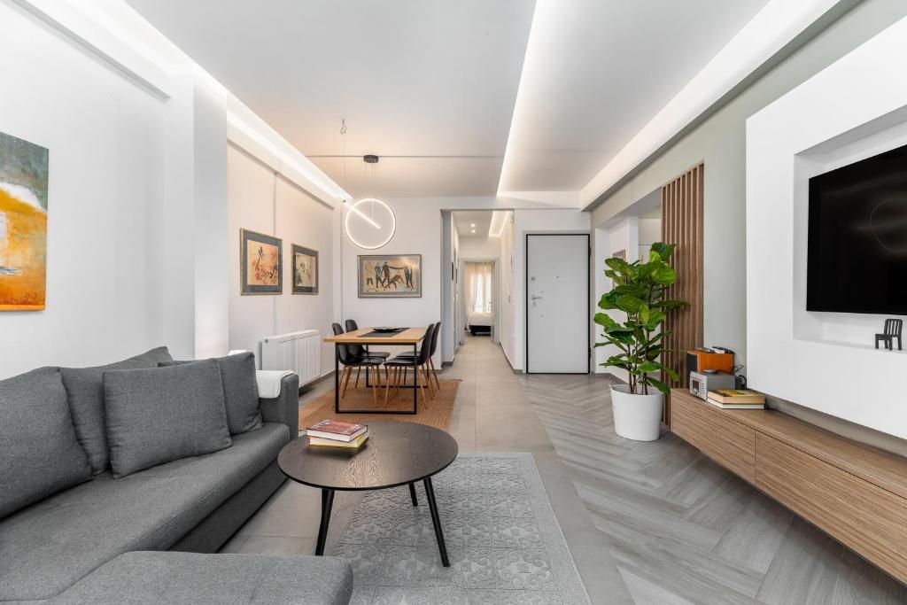 Living room of Flat to rent in  Barcelona Capital  with Air Conditioner, Furnished and TV