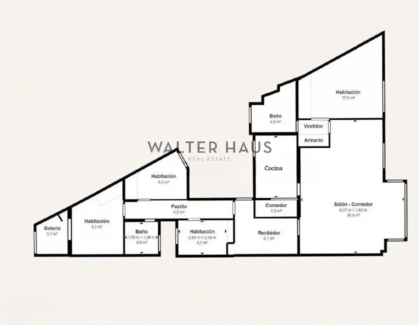 Wohnung zum Verkauf in Barcelona mit Klimaanlage, Heizung und Parkett