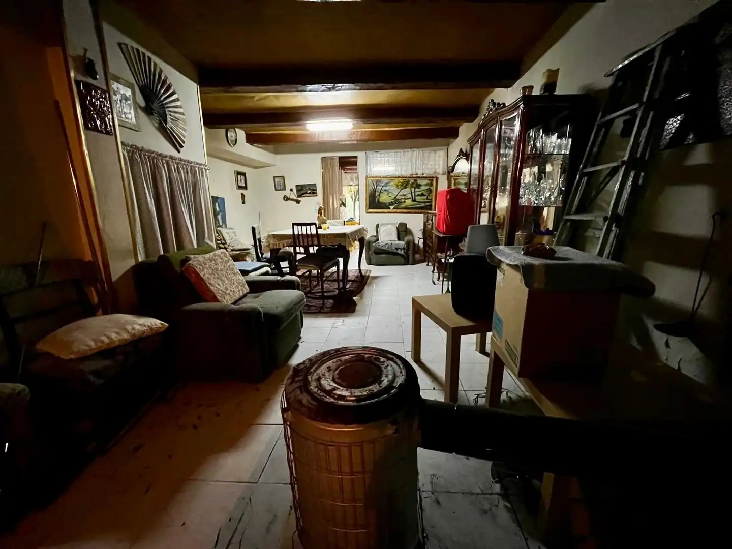 Sala de estar de Casa adosada en venta en Pinilla del Valle con Calefacción, Jardín privado y Trastero