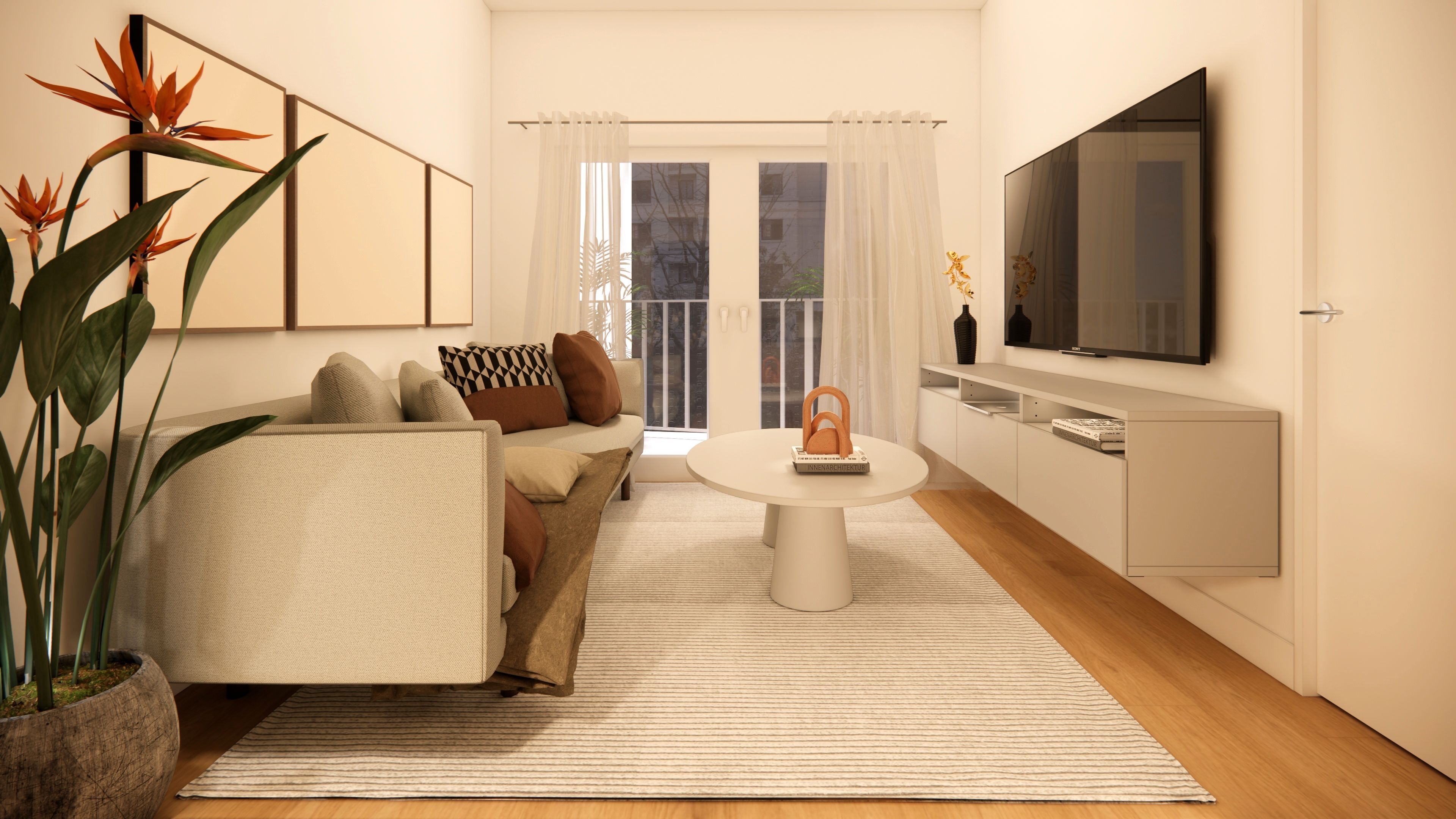 Living room of Flat for sale in  Barcelona Capital  with Balcony