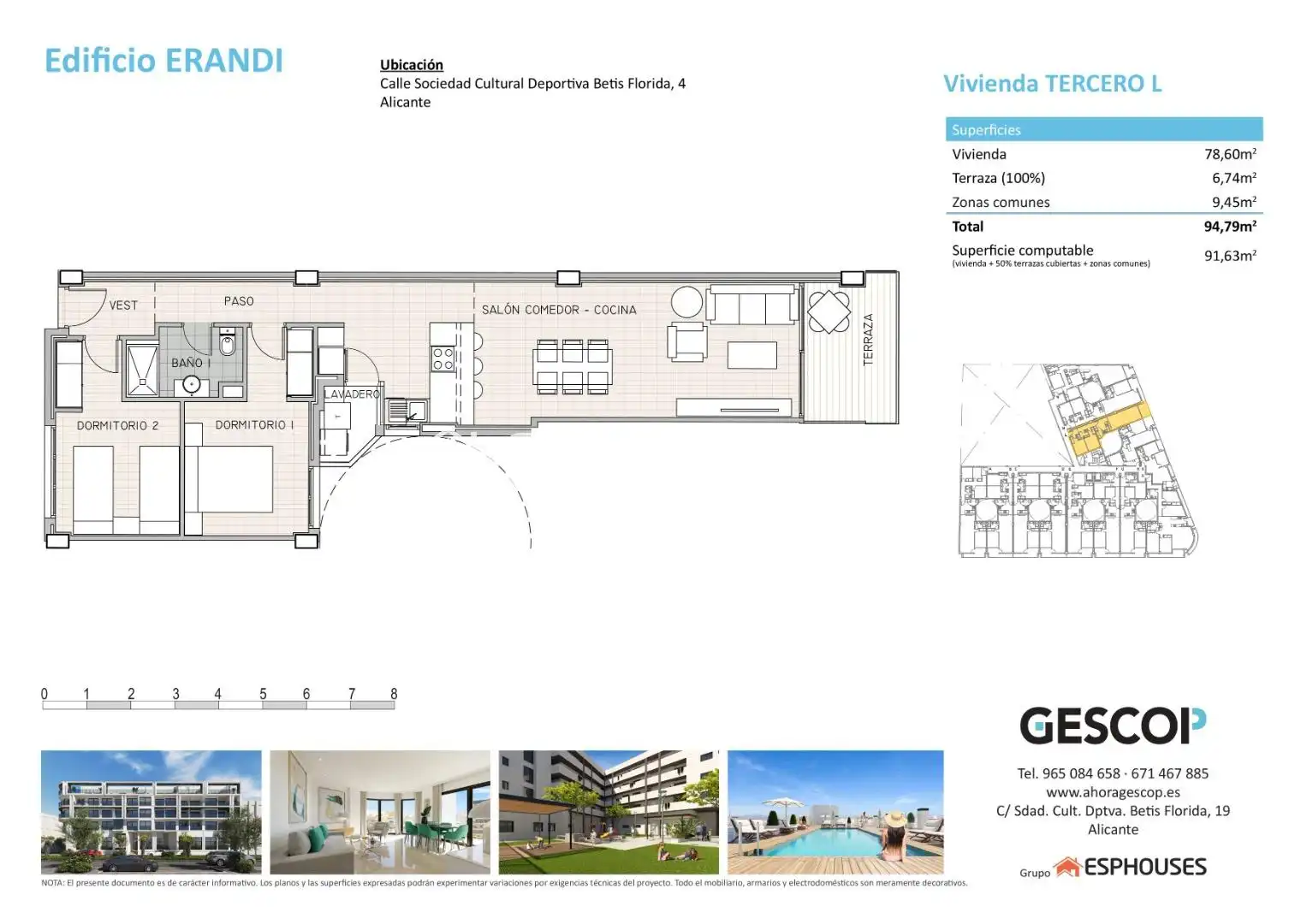 Piso en venta en Alicante / Alacant con Trastero, Balcón y Piscina comunitaria