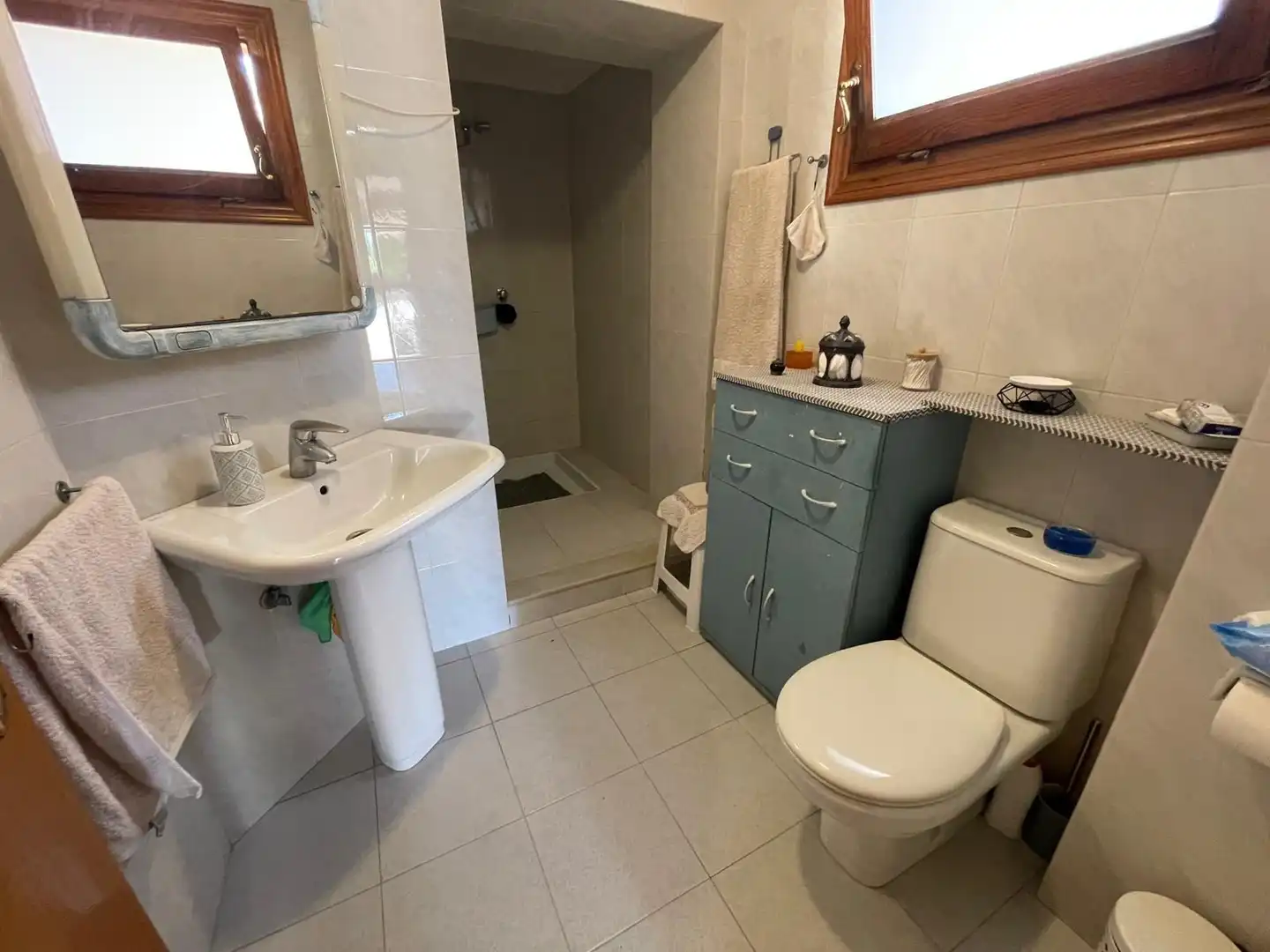 Bathroom of Houses for sale in Calpe / Calp  with Air Conditioner, Private garden and Terrace