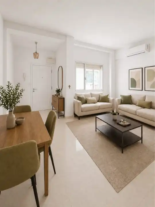 Living room of Flat for rent in Sevilla  with Air Conditioner and Furnished