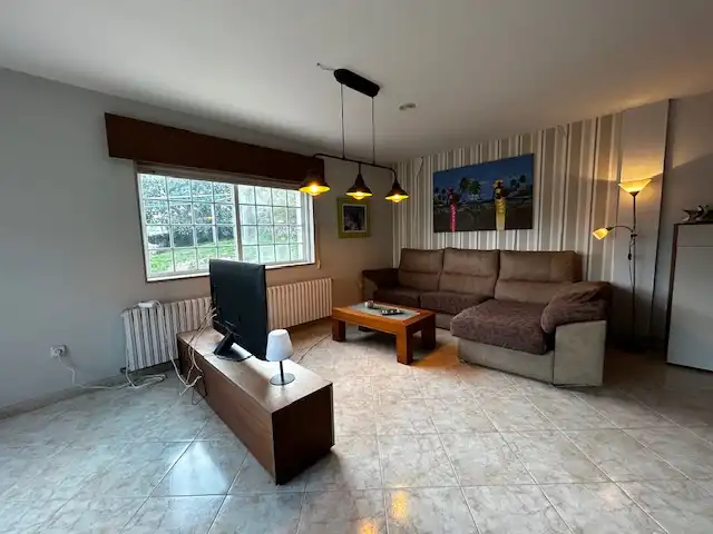 Living room of Houses for sale in Vilanova de Arousa  with Heating, Private garden and Parquet flooring