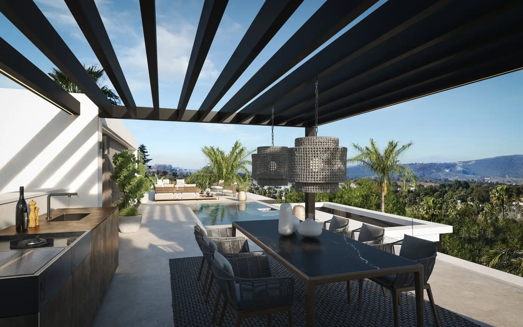 Terrassa de Casa o xalet en venda en Marbella amb Aire condicionat, Calefacció i Jardí privat