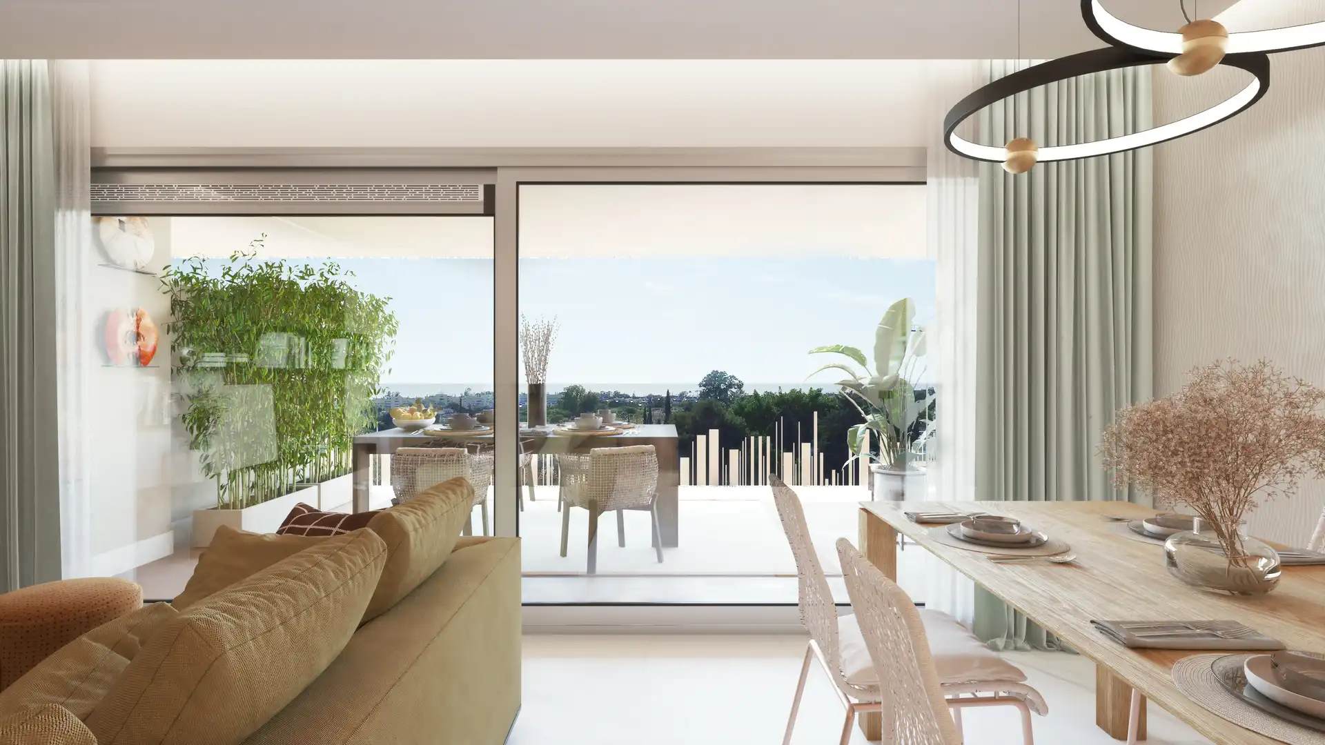 Sala d'estar de Àtic en venda en Marbella amb Aire condicionat, Terrassa i Traster