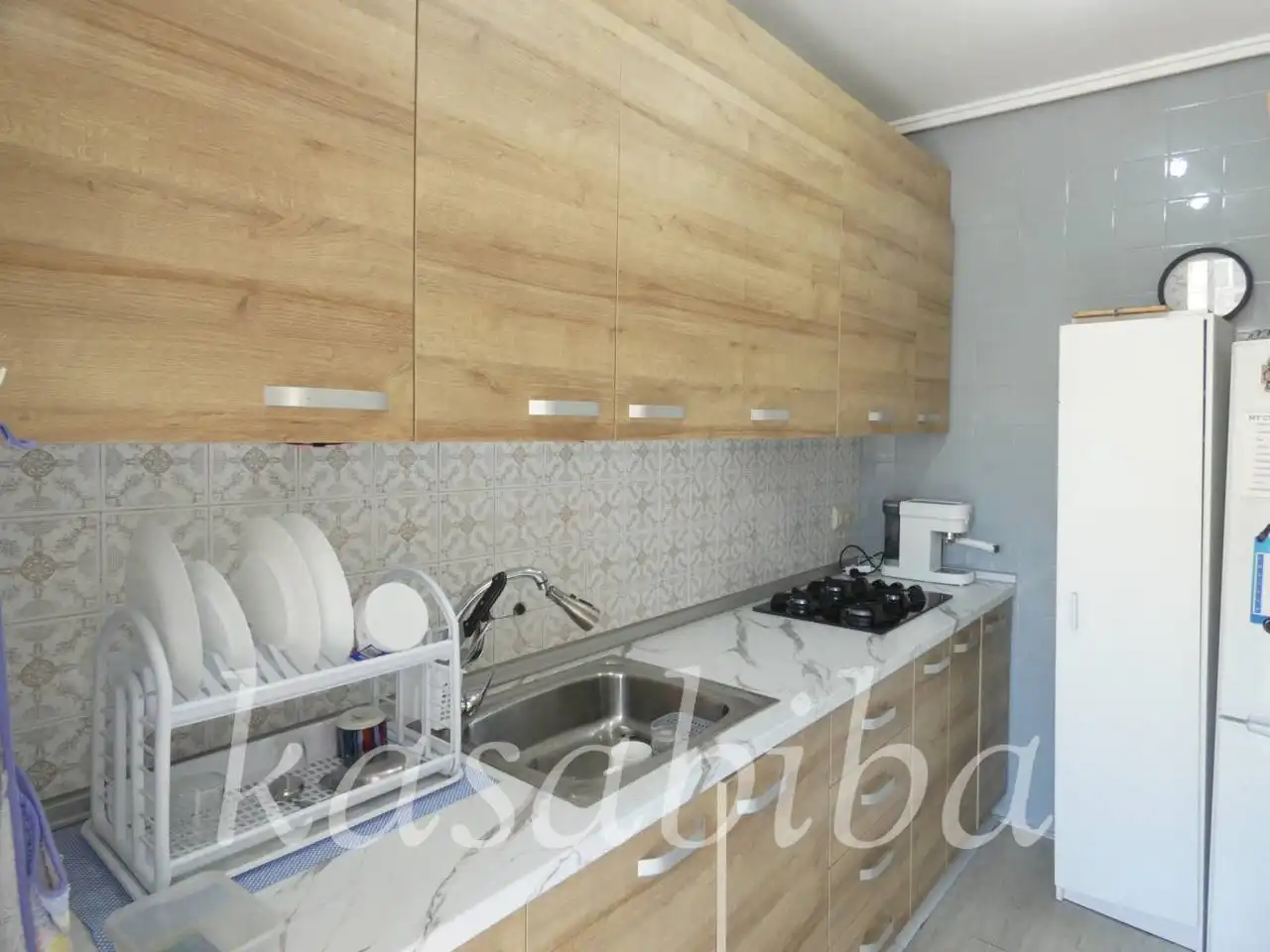 Kitchen of Flat for sale in Valencia  with Air Conditioner and Balcony