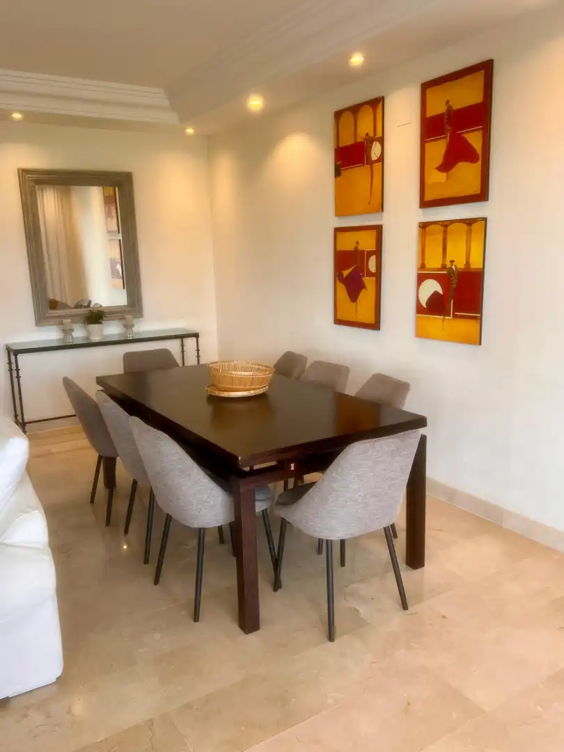 Dining room of Apartments for rent in Marbella  with Air Conditioner, Heating and Terrace
