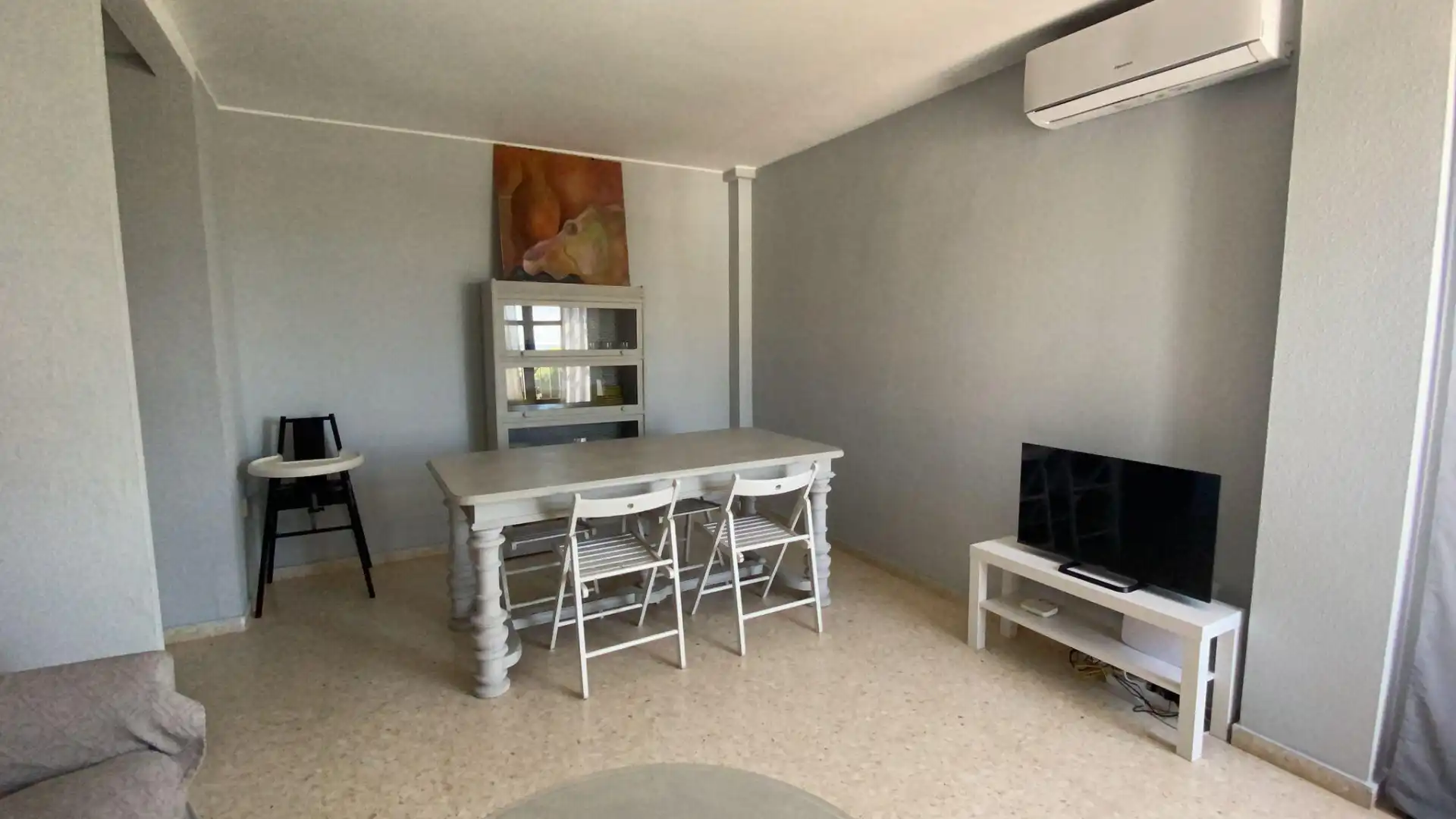 Esszimmer von Wohnung zur Miete in Sanlúcar de Barrameda mit Klimaanlage, Heizung und Möbliert