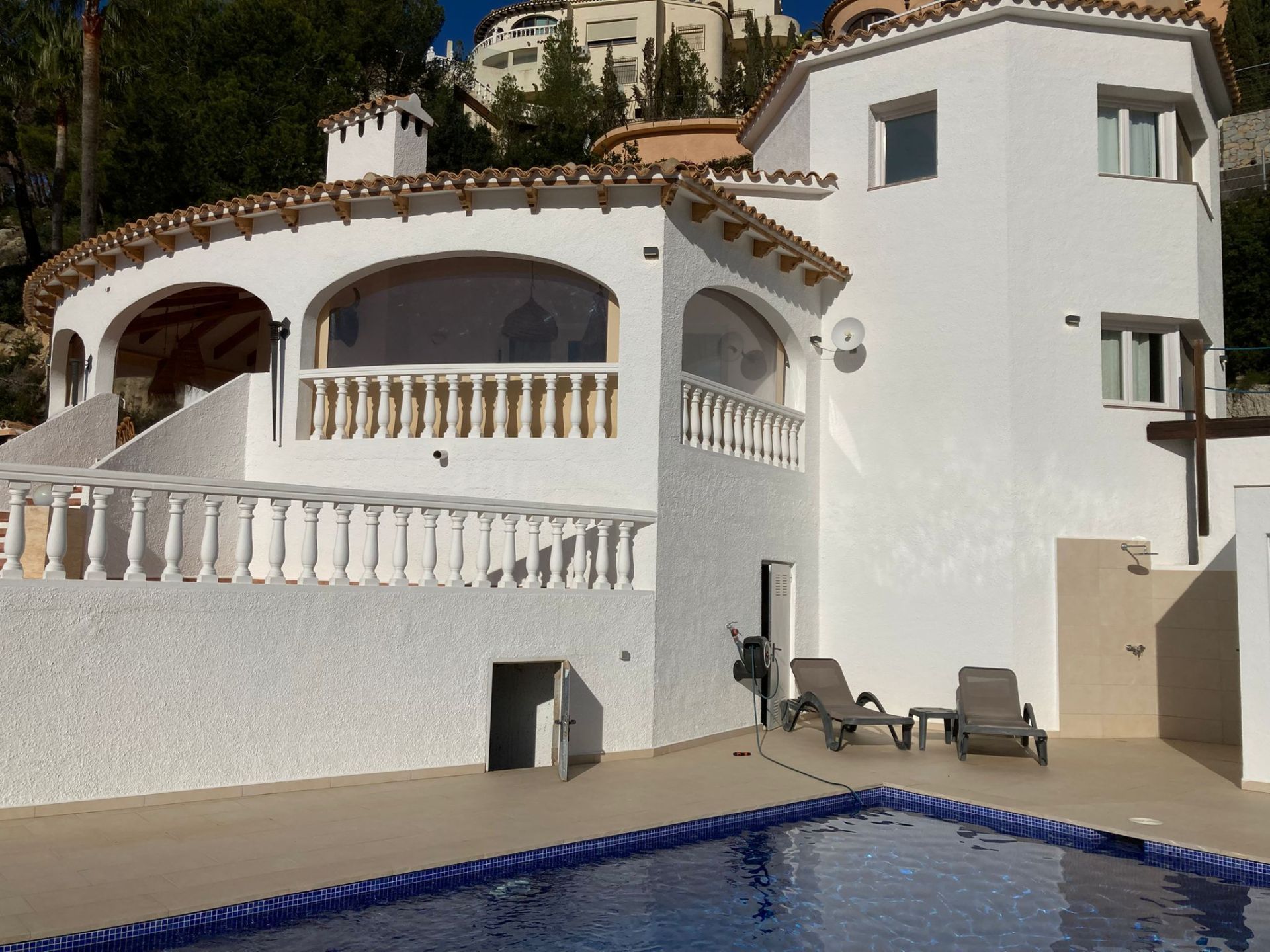 Exterior view of House or chalet for sale in Moraira  with Air Conditioner, Heating and Private garden