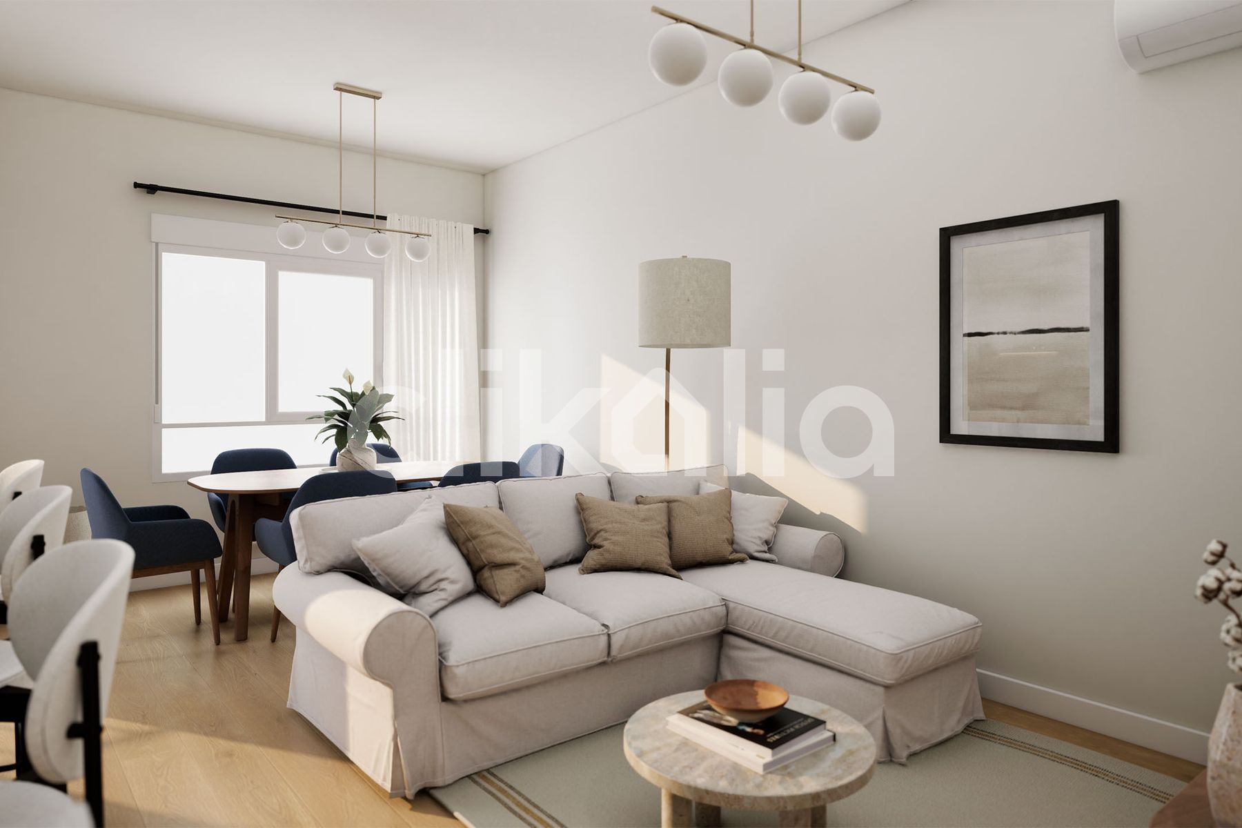 Sala d'estar de Pis en venda en  Madrid Capital amb Aire condicionat, Calefacció i Terrassa