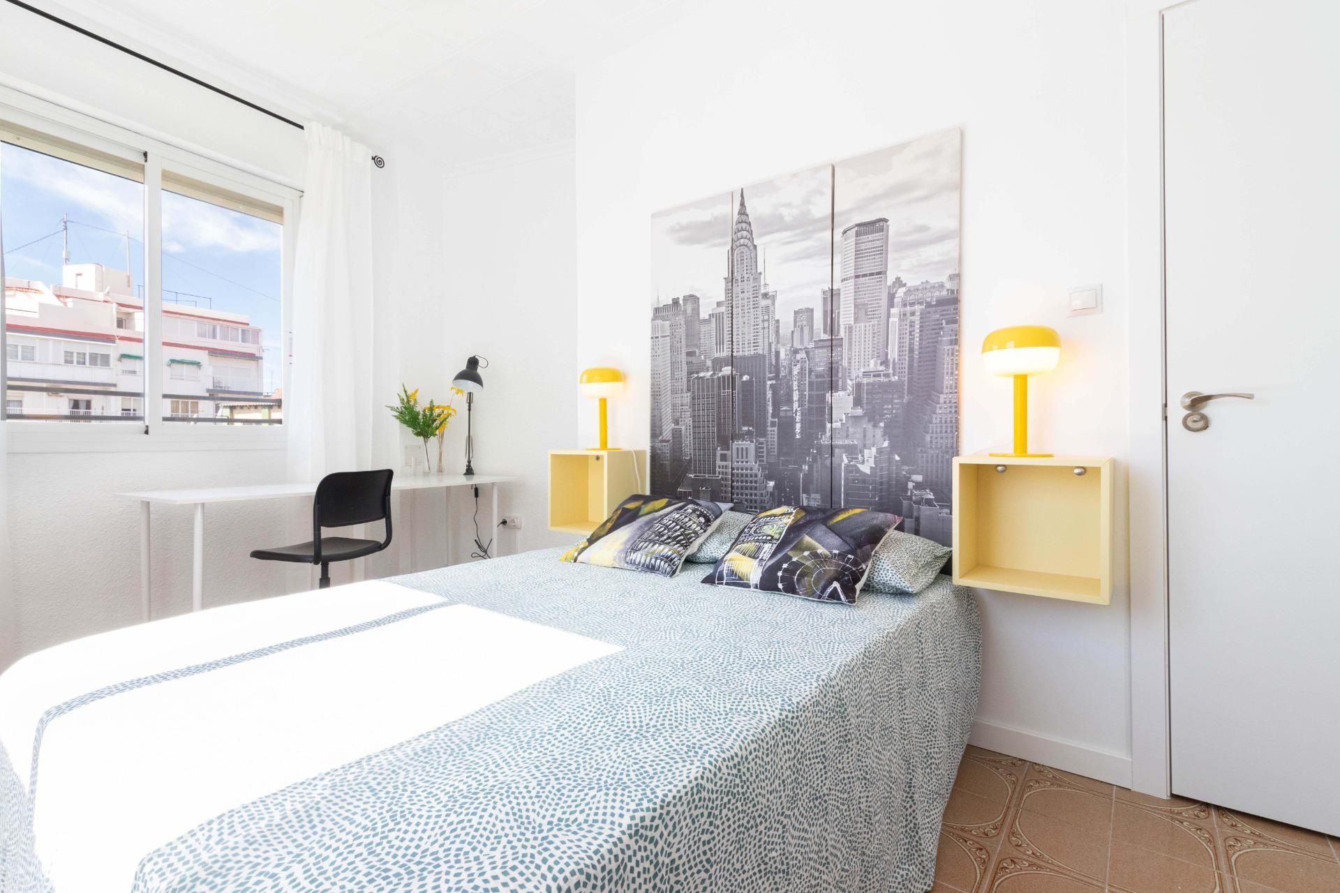 Dormitori de Pis per a compartir en Alicante / Alacant amb Aire condicionat i Calefacció