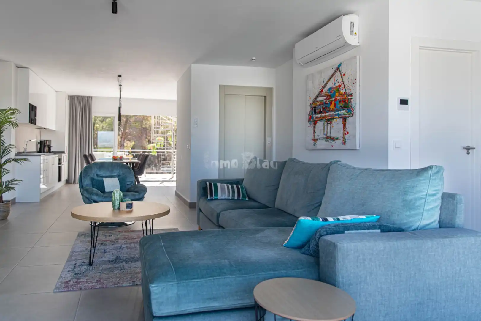 Wohnzimmer von Haus oder Chalet zum Verkauf in L'Alfàs del Pi mit Klimaanlage, Heizung und Privatgarten