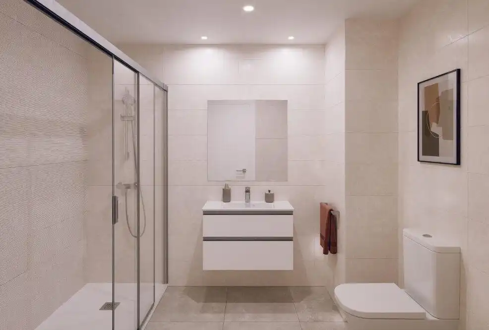 Bathroom of Apartments for sale in Málaga  with Air Conditioner, Terrace and Storage room