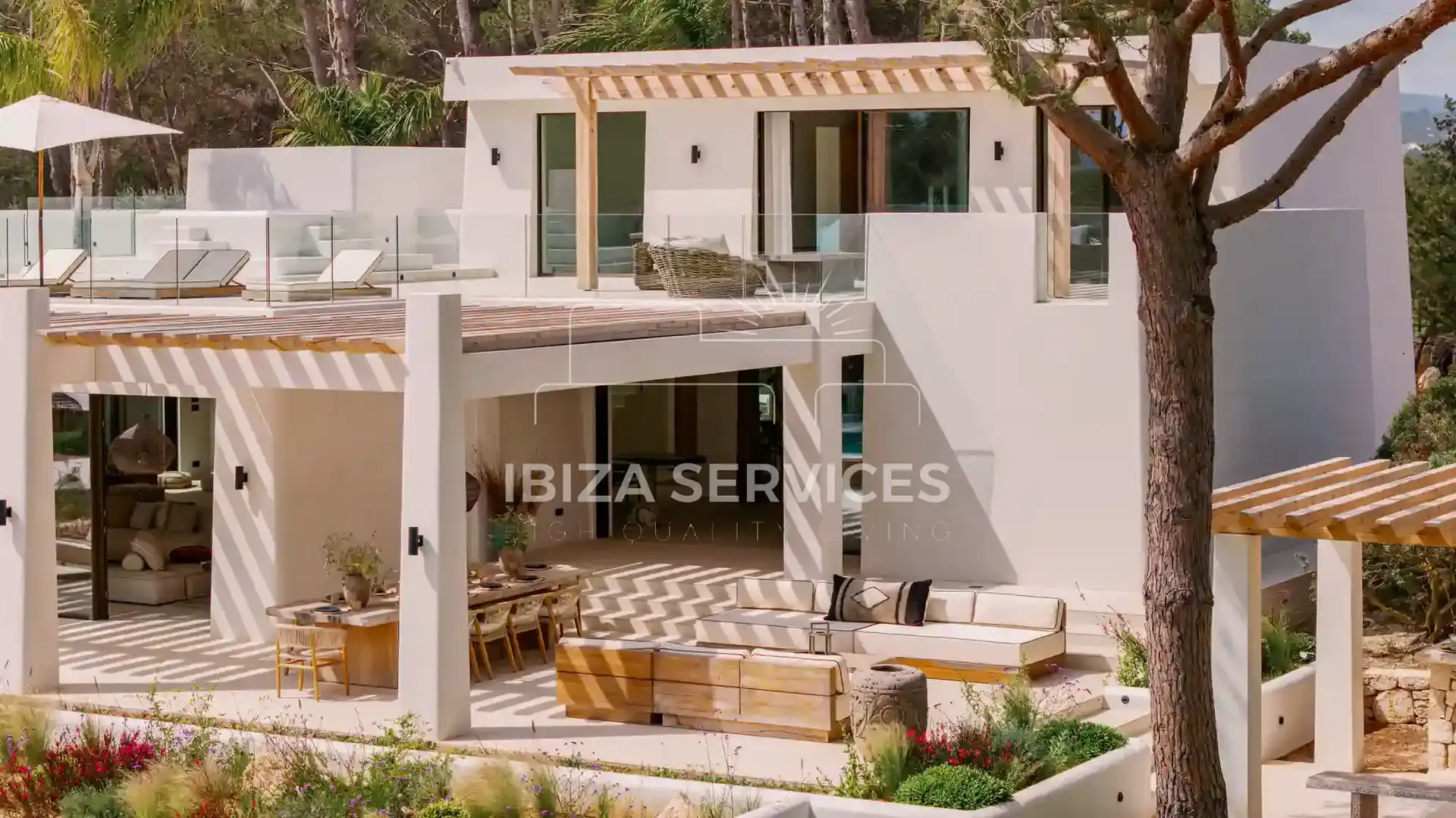 Terrasse von Haus oder Chalet zum Verkauf in Santa Eulària des Riu mit Klimaanlage und Schwimmbad