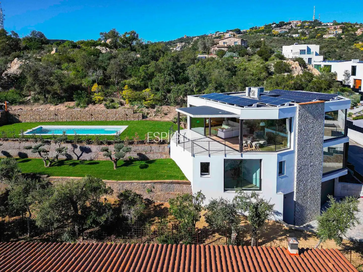 Vista exterior de Casa o xalet en venda en Castell d'Aro, Platja d'Aro i s'Agaró amb Aire condicionat, Calefacció i Piscina