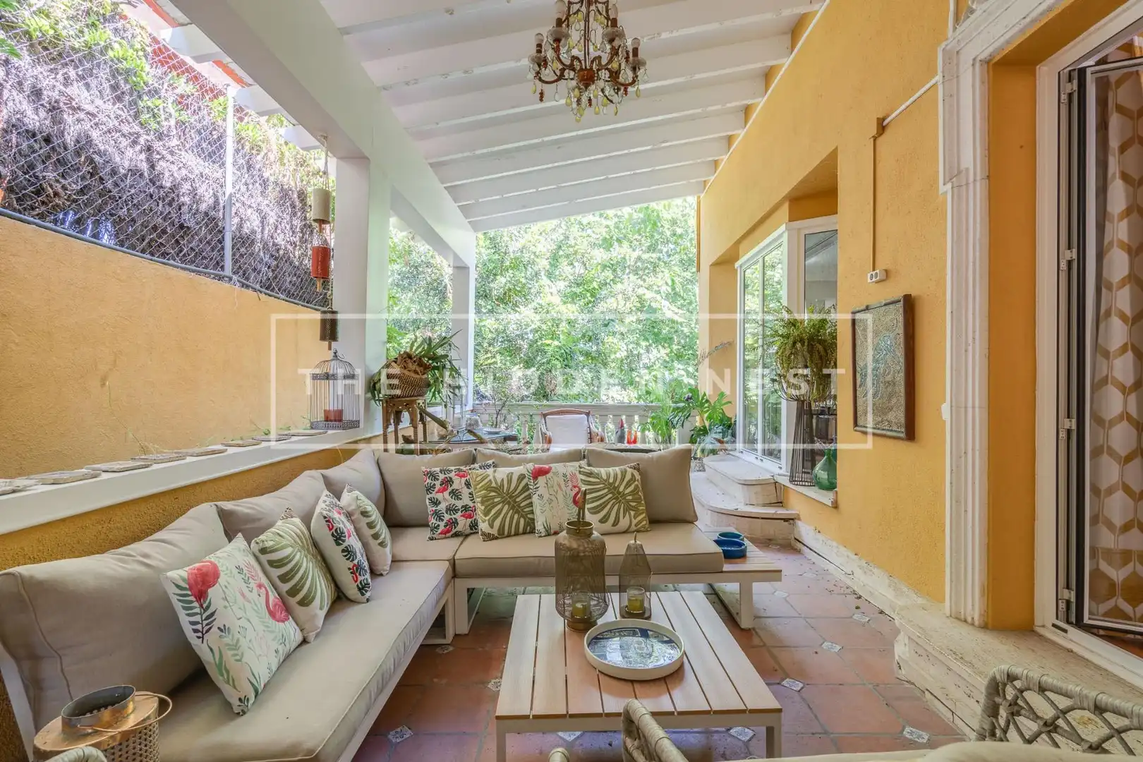 Terrassa de Casa o xalet en venda en Sant Cugat del Vallès amb Aire condicionat, Calefacció i Jardí privat