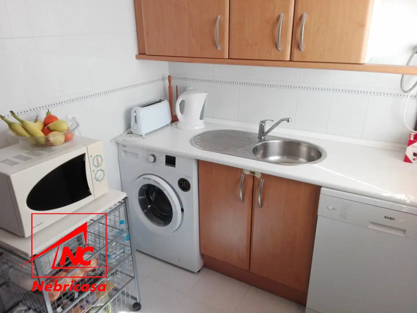 Küche von Wohnung zur Miete in Rota mit Terrasse, Schwimmbad und Möbliert