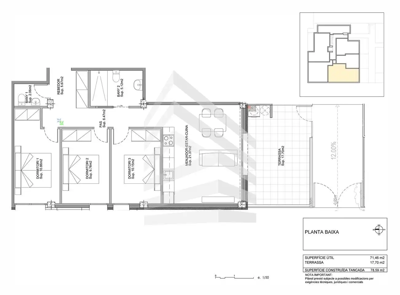 Planta baja en venta en Solsona con Calefacción, Parquet y Terraza