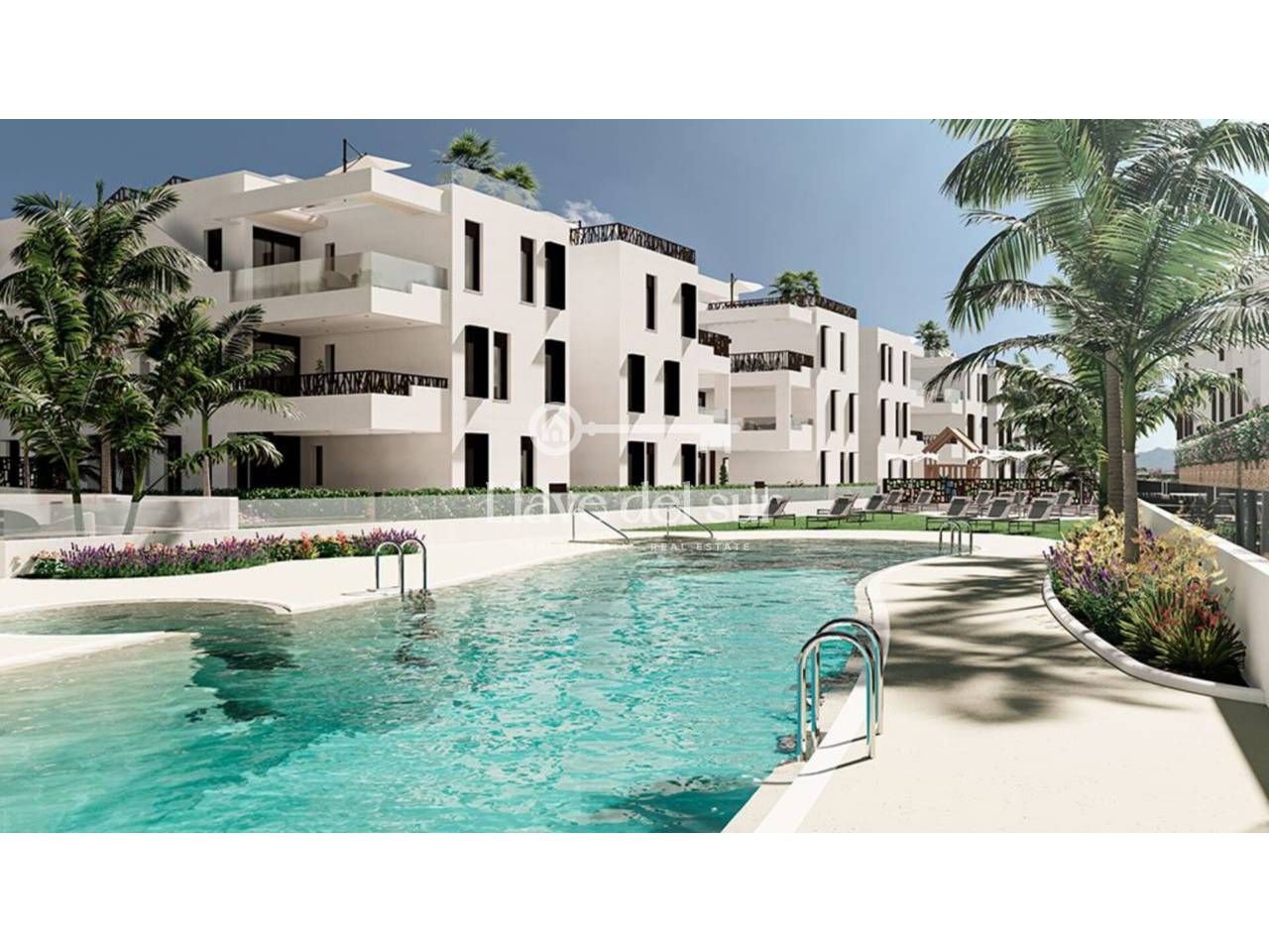 Exterior view of Flat for sale in Pulpí  with Terrace, Alarm and Community pool