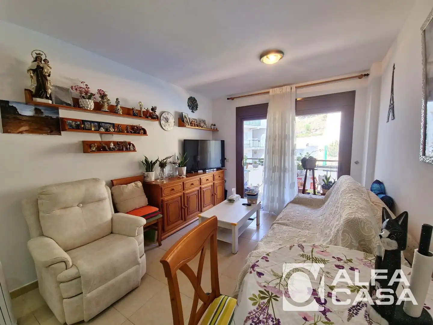 Sala de estar de Piso en venta en Lloret de Mar con Aire acondicionado, Calefacción y Terraza