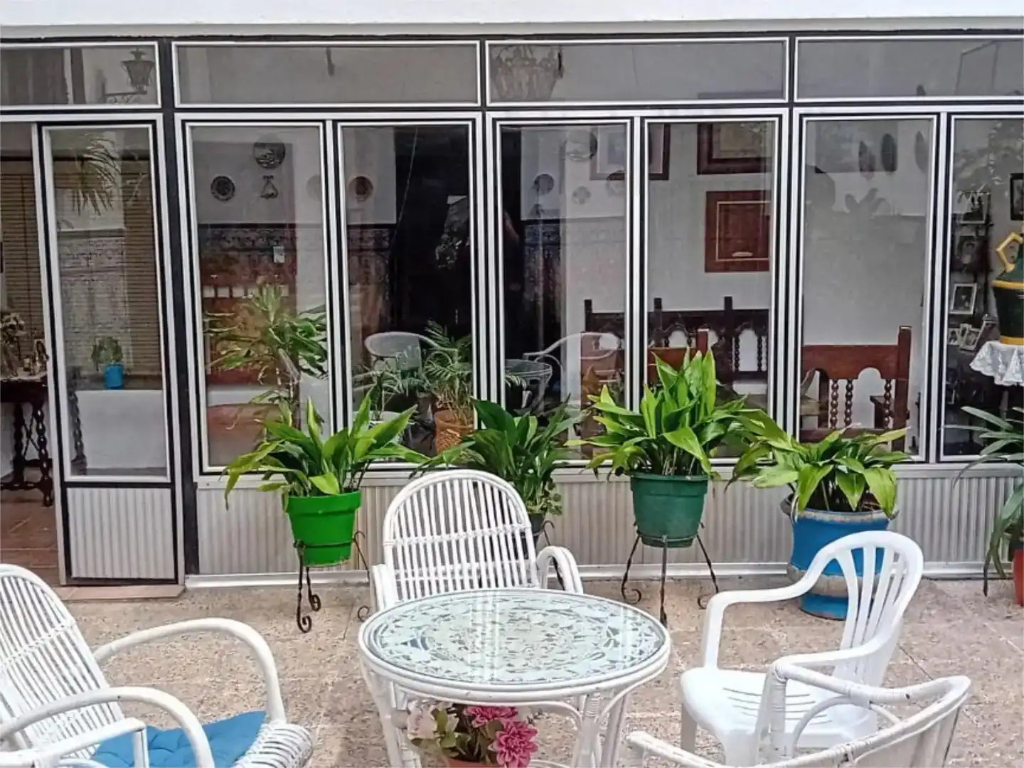 Terrassa de Casa adosada en venda en Bujalance amb Aire condicionat, Piscina i Balcó