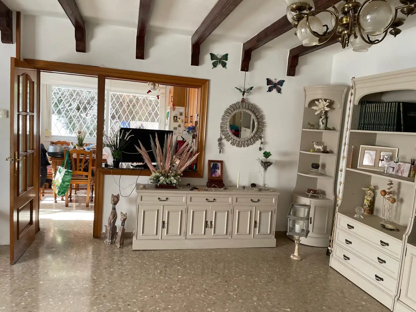 Wohnzimmer von Erdgeschoss zum Verkauf in Calella mit Klimaanlage, Heizung und Terrasse