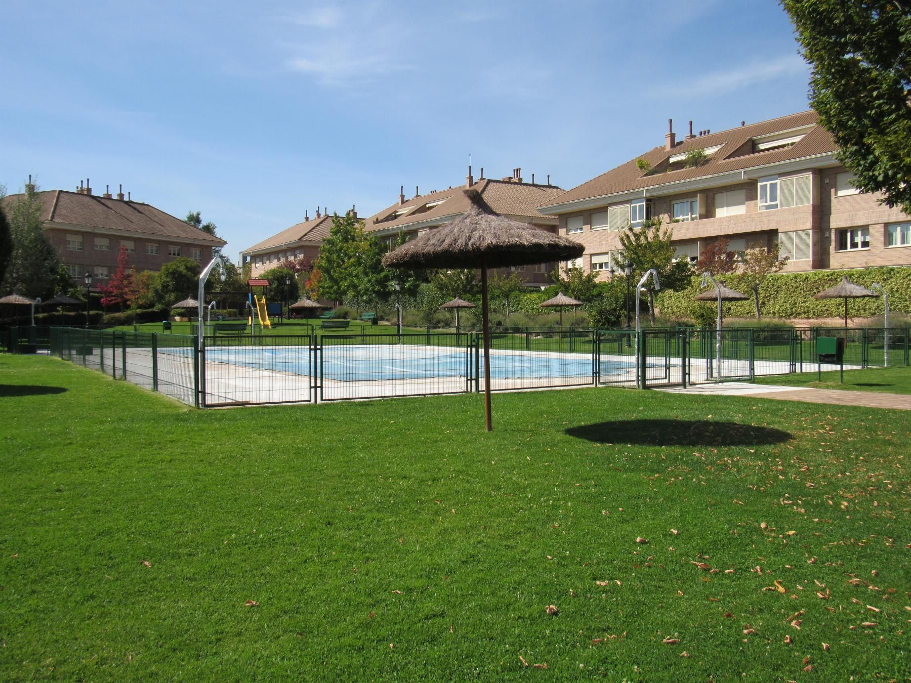 Swimming pool of Flat to rent in  Madrid Capital  with Air Conditioner, Heating and Storage room