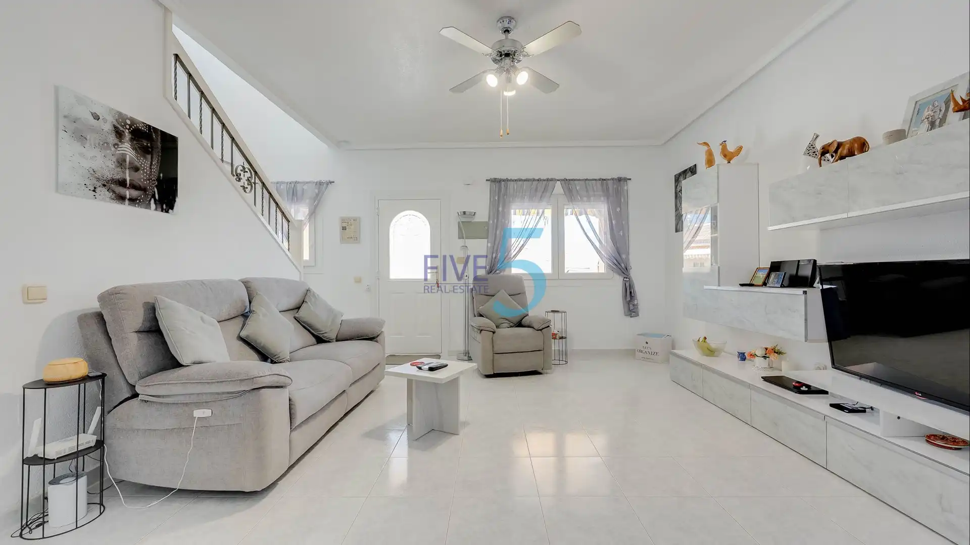 Sala de estar de Casa adosada en venta en Rojales con Aire acondicionado, Calefacción y Terraza