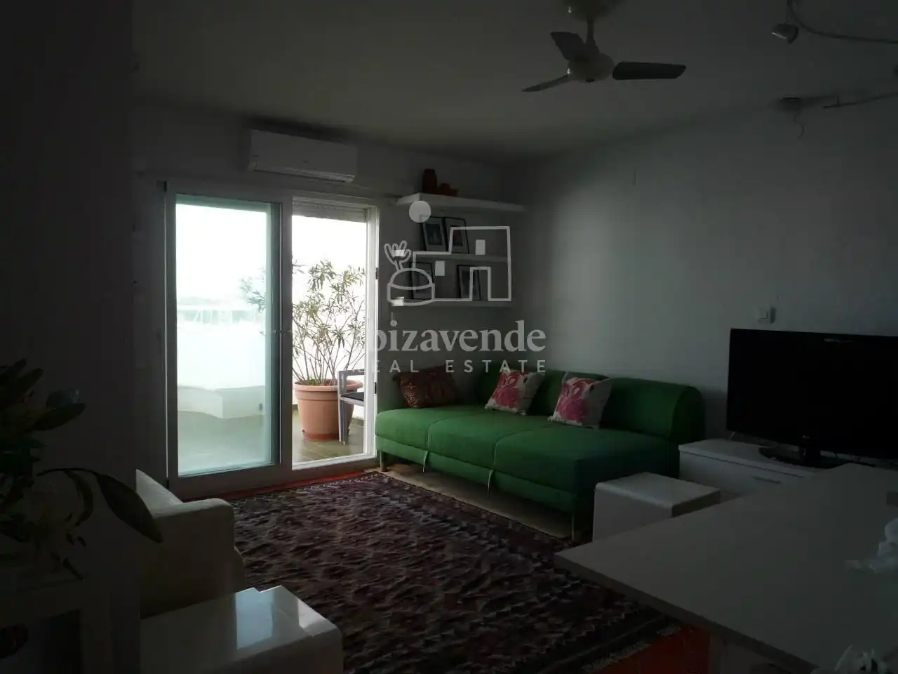 Sala d'estar de Àtic en venda en Santa Eulària des Riu amb Aire condicionat, Calefacció i Terrassa