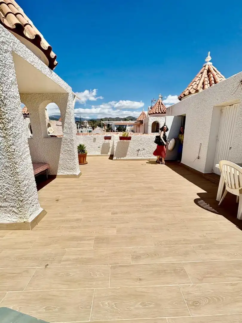 Terrassa de Casa adosada de lloguer en Vélez-Málaga amb Terrassa, Moblat i Balcó