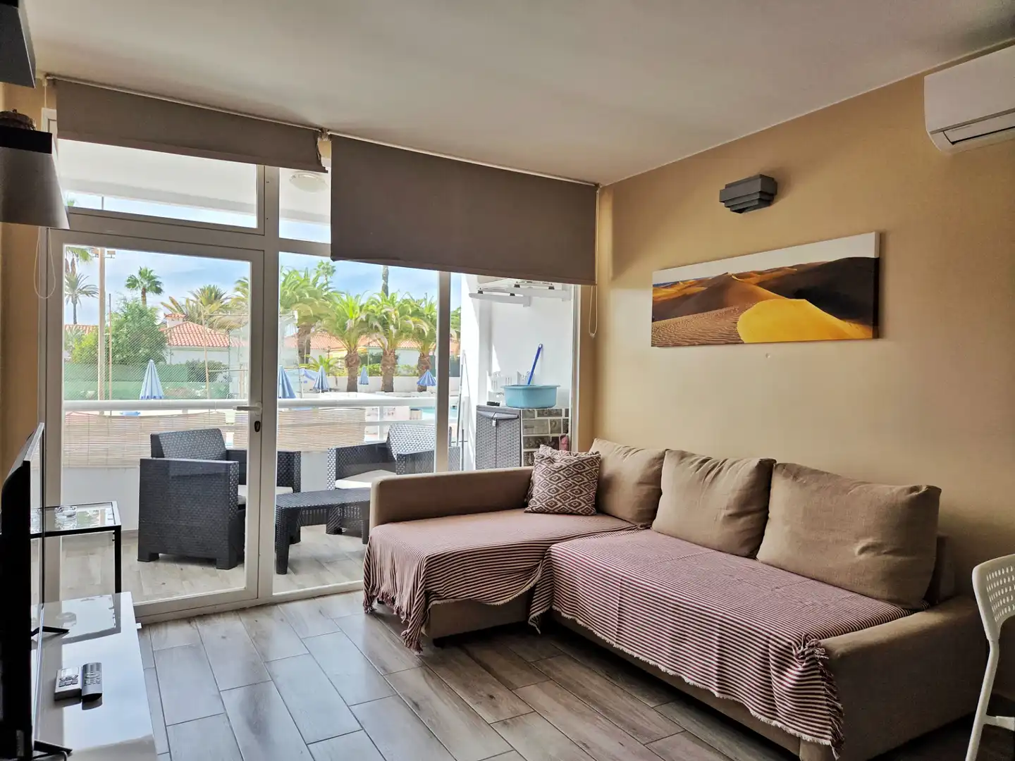 Sala de estar de Apartamento en venta en San Bartolomé de Tirajana con Aire acondicionado, Amueblado y Lavadora