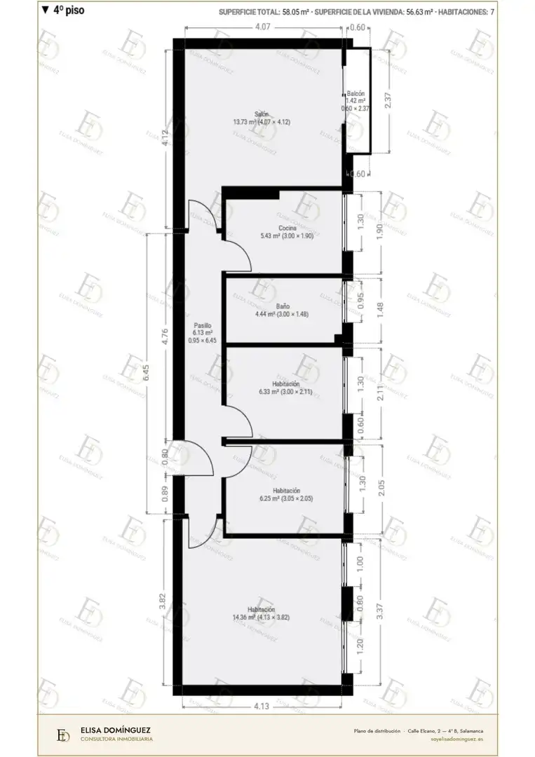 Piso en venta en Salamanca con Calefacción, Parquet y Amueblado