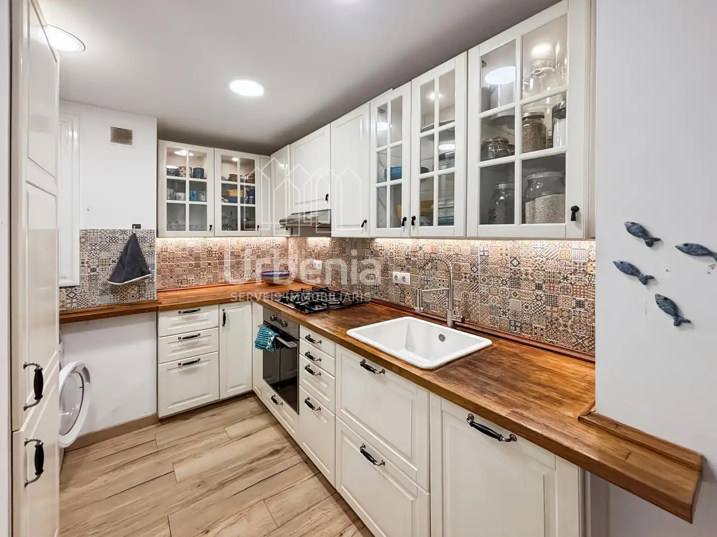 Küche von Wohnung zum Verkauf in Blanes mit Terrasse, Schwimmbad und Möbliert