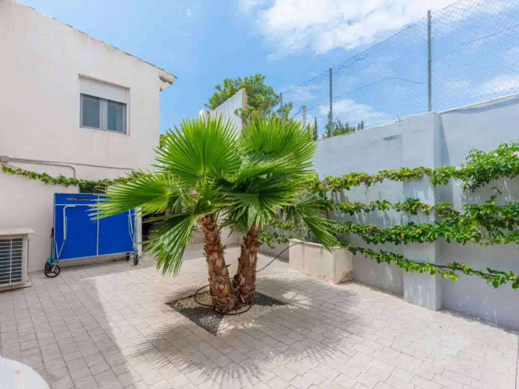 Vista exterior de Casa o xalet en venda en El Campello amb Aire condicionat, Jardí privat i Terrassa