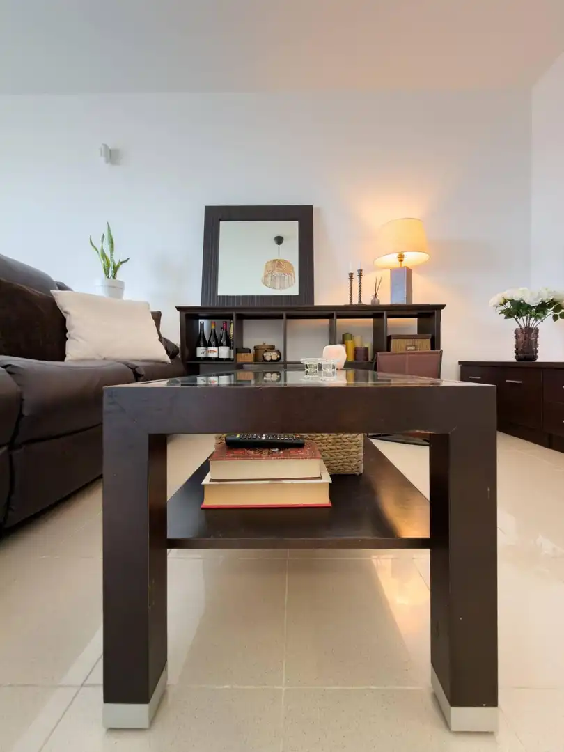 Sala d'estar de Apartament en venda en San Cristóbal de la Laguna amb Jardí privat, Terrassa i Piscina comunitària