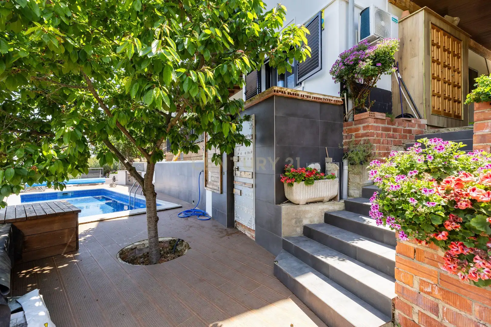 Terraza de Casa o chalet en venta en Palafolls con Aire acondicionado, Jardín privado y Piscina