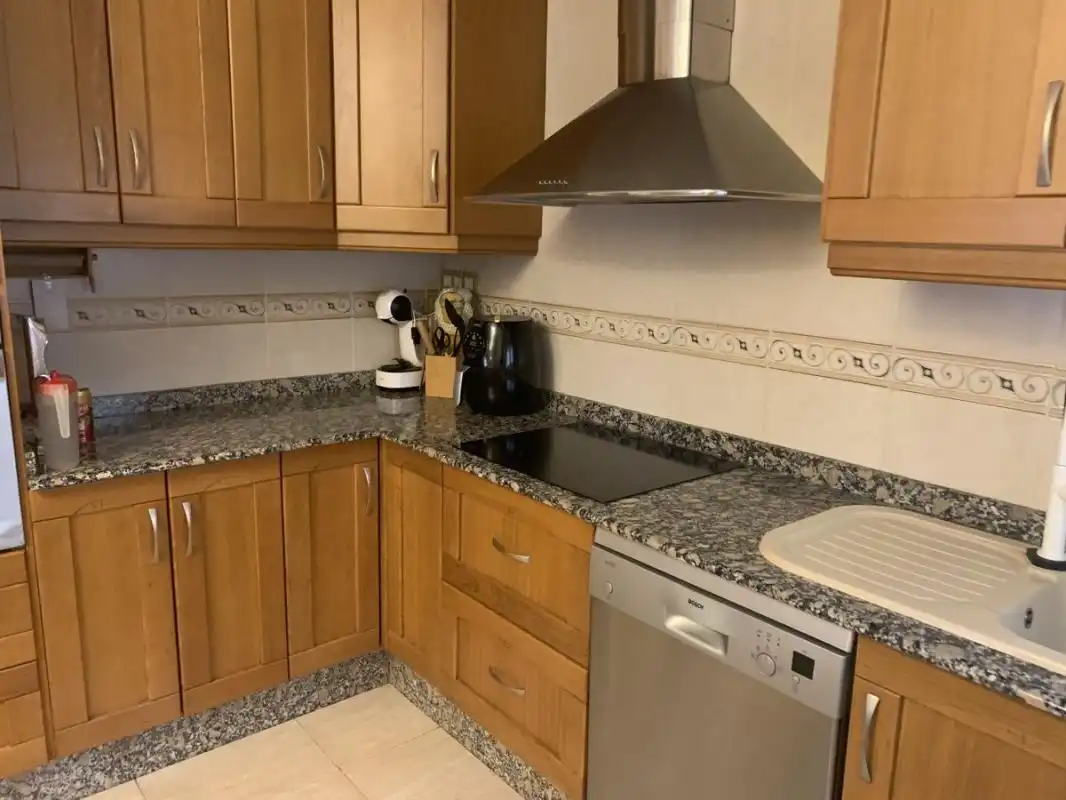 Kitchen of Flat for sale in Aspe  with Air Conditioner, Heating and Private garden
