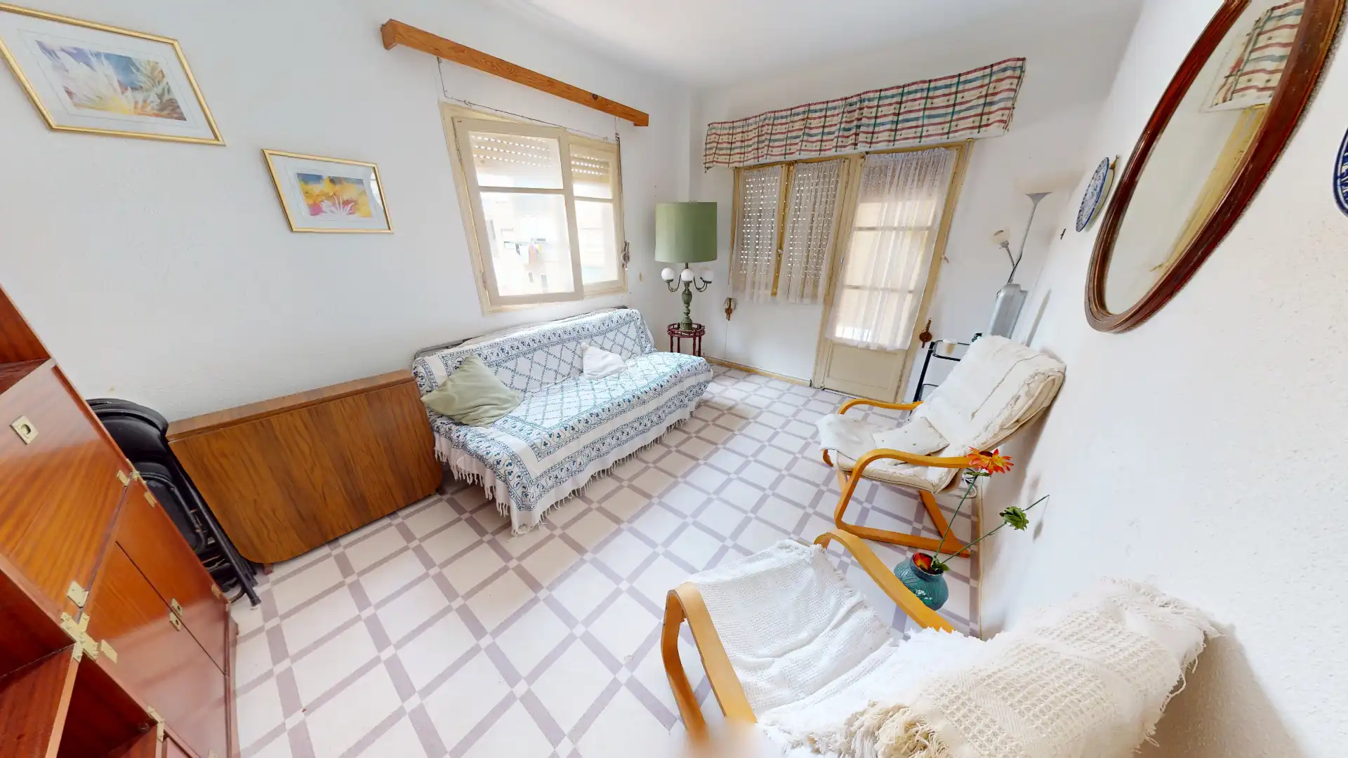 Wohnzimmer von Wohnung zum Verkauf in El Campello mit Möbliert, Ofen und Waschmaschine