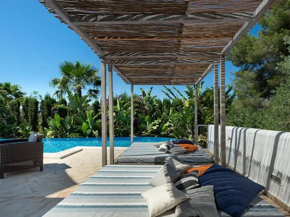 Terraza de Casa o chalet de alquiler en Santa Eulària des Riu con Jardín privado, Parquet y Terraza