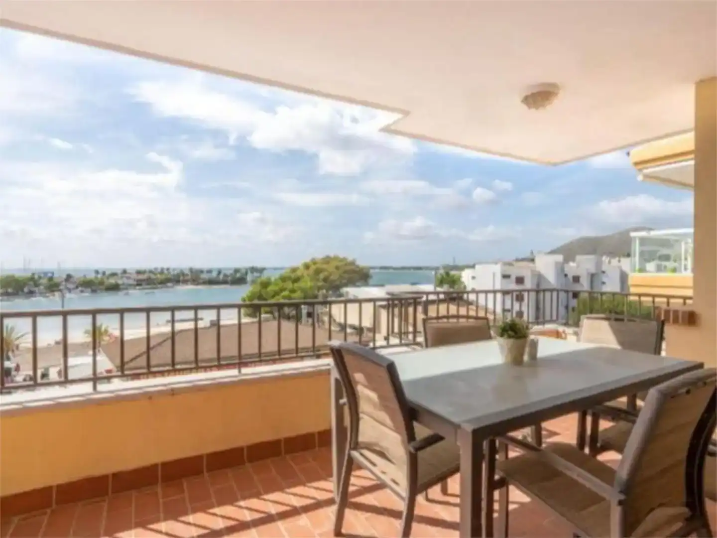 Terrace of Flat for rent in Alcúdia  with Air Conditioner and Furnished