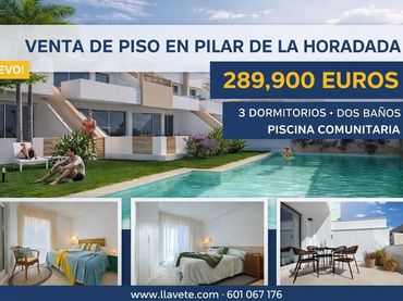 Pis amb piscina en venda a Pilar de la Horadada ciudad