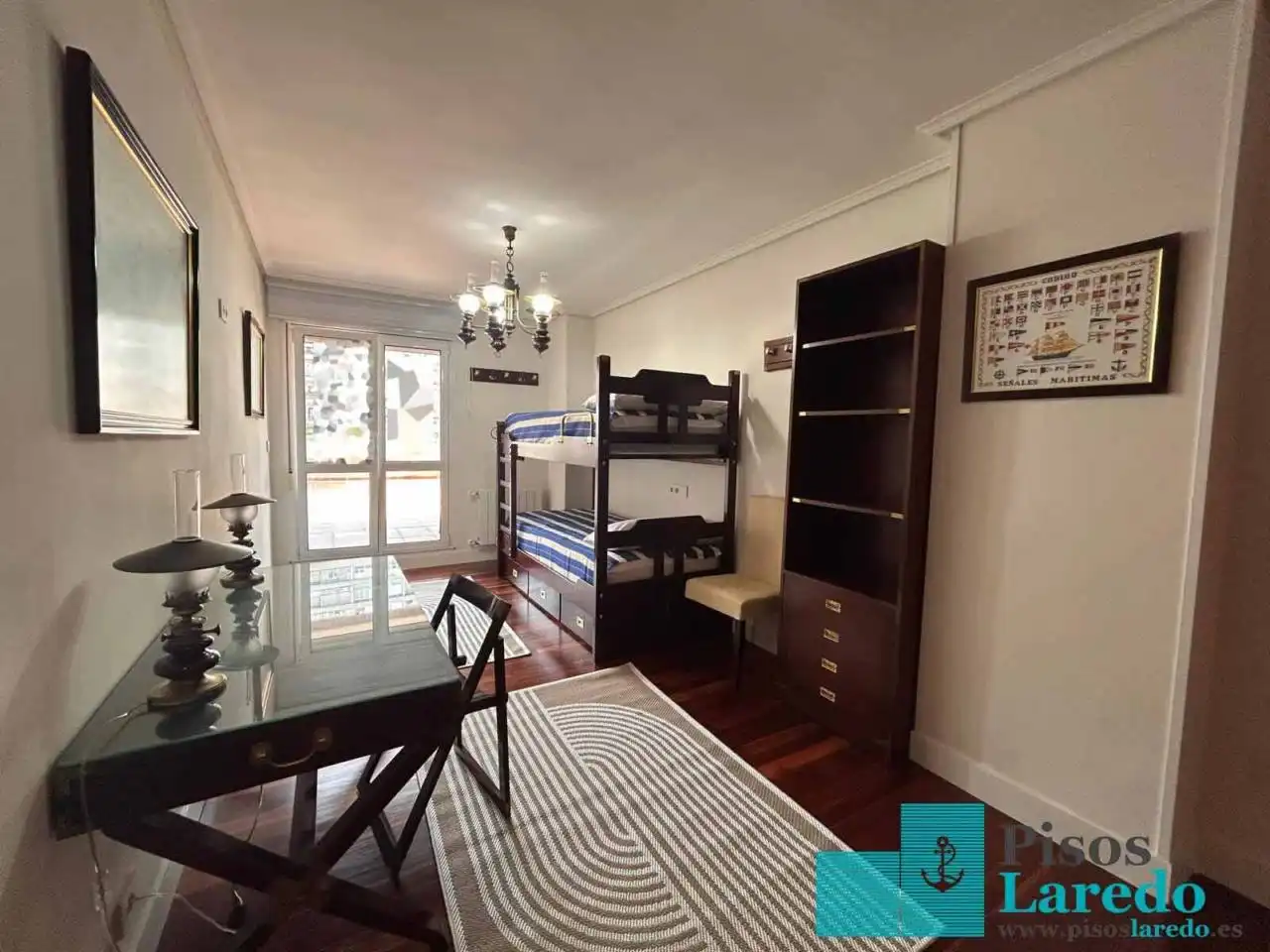Bedroom of Flat for rent in Laredo  with Heating, Terrace and Furnished