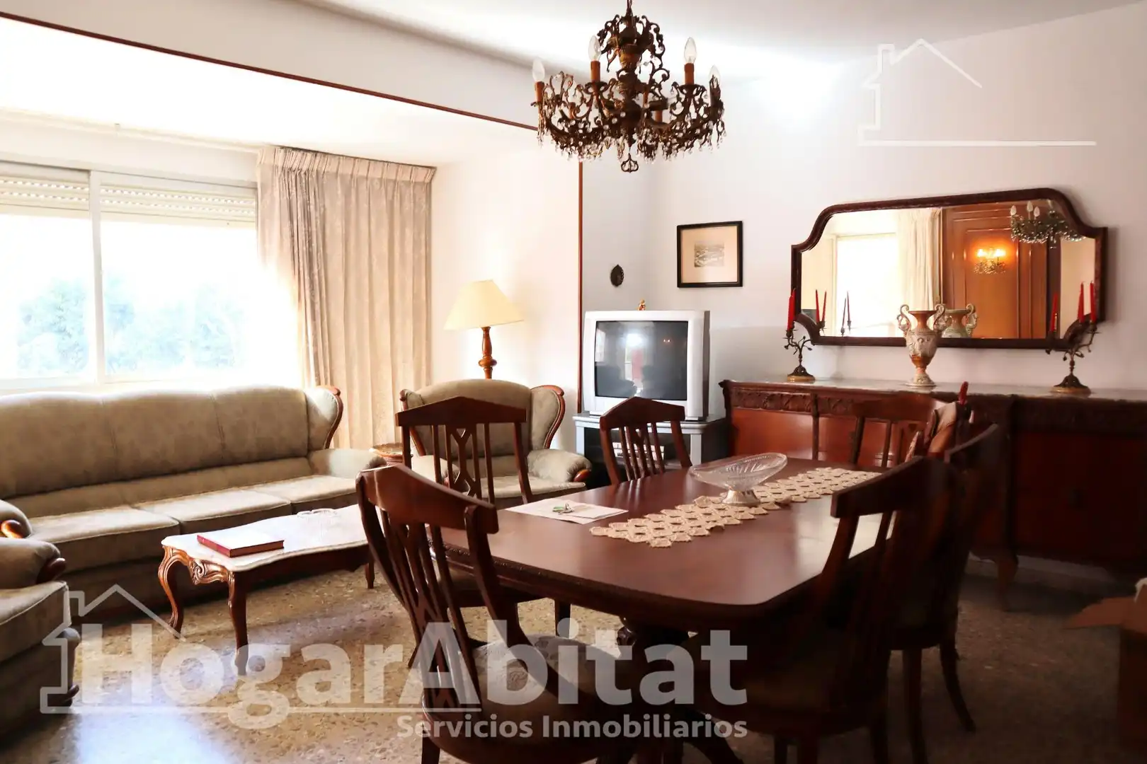 Sala de estar de Piso en venta en Oliva con Terraza y Balcón