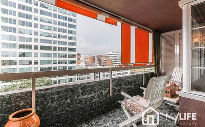 Balcony of Apartment for sale in  Barcelona Capital  with Air Conditioner and Terrace