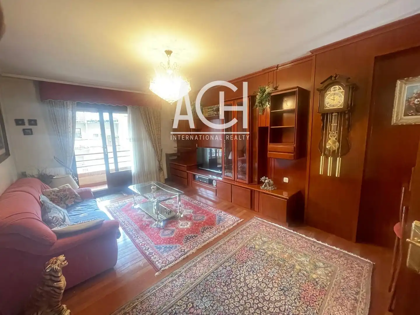 Wohnzimmer von Wohnung zum Verkauf in Bilbao  mit Heizung, Parkett und Terrasse