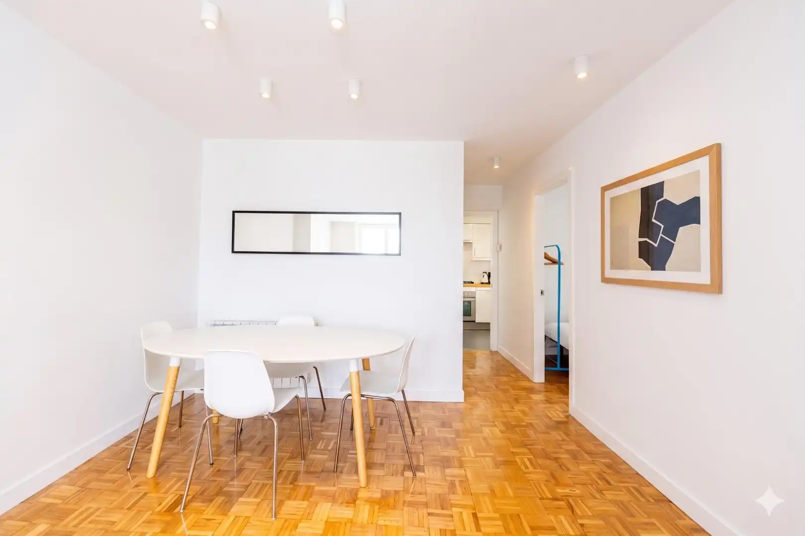 Esszimmer von Dachboden zur Miete in Madrid mit Klimaanlage, Heizung und Terrasse