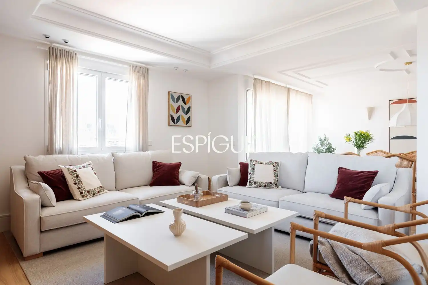 Wohnzimmer von Wohnung zum Verkauf in Madrid mit Klimaanlage, Heizung und Terrasse